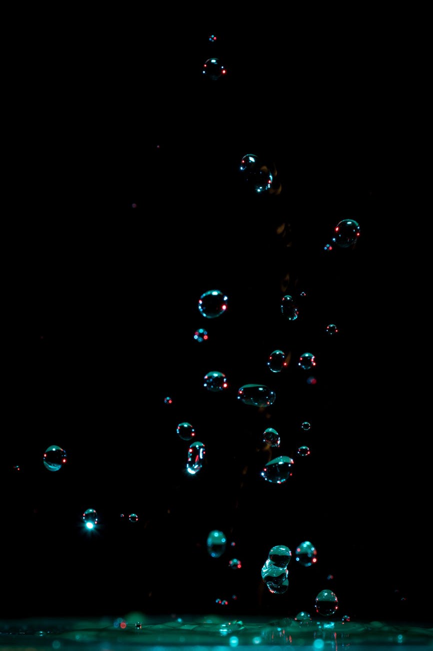 abstract art bright bubble
